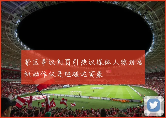 禁区争议判罚引热议媒体人称刘浩帆动作仅是轻碰沈寅豪
